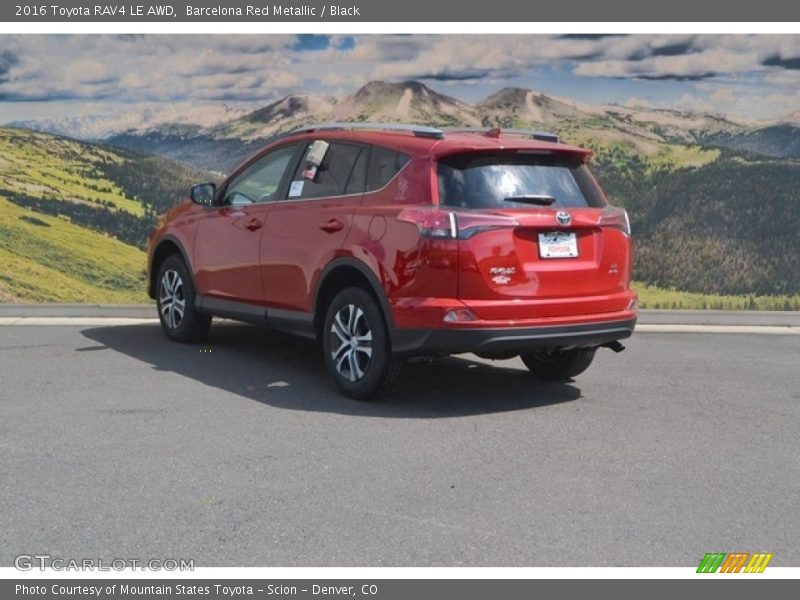 Barcelona Red Metallic / Black 2016 Toyota RAV4 LE AWD
