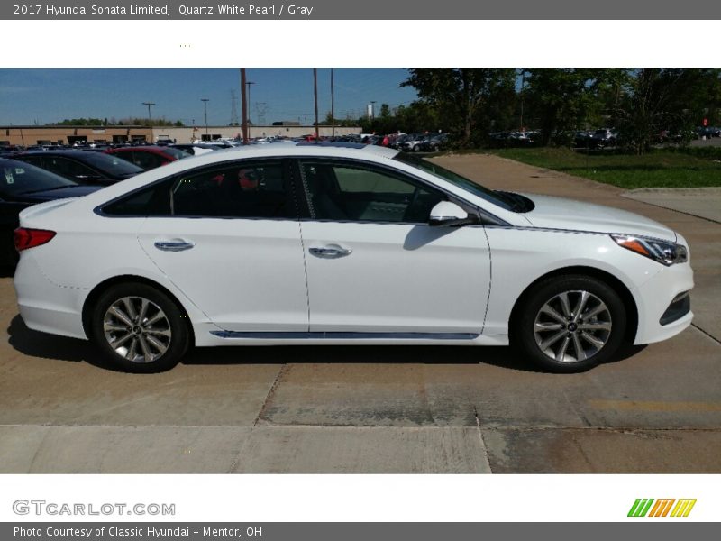  2017 Sonata Limited Quartz White Pearl