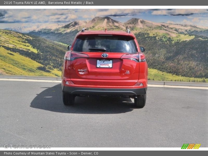 Barcelona Red Metallic / Black 2016 Toyota RAV4 LE AWD