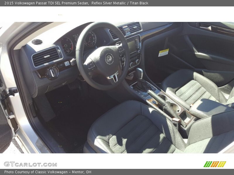 Reflex Silver Metallic / Titan Black 2015 Volkswagen Passat TDI SEL Premium Sedan
