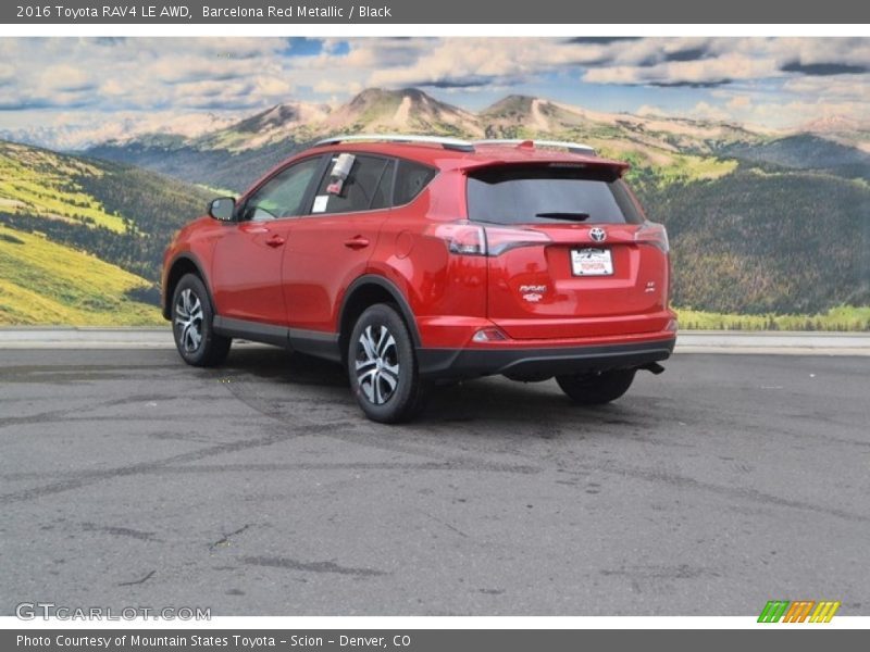 Barcelona Red Metallic / Black 2016 Toyota RAV4 LE AWD