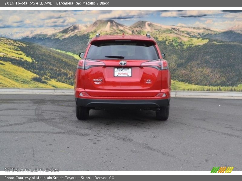 Barcelona Red Metallic / Black 2016 Toyota RAV4 LE AWD