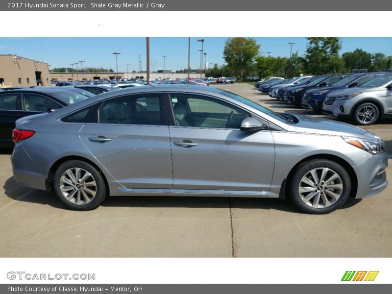 Shale Gray Metallic / Gray 2017 Hyundai Sonata Sport