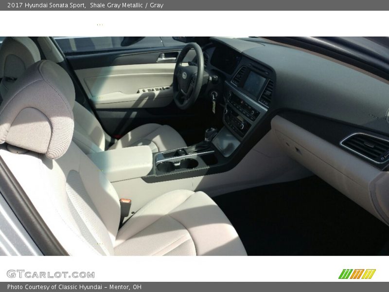 Shale Gray Metallic / Gray 2017 Hyundai Sonata Sport