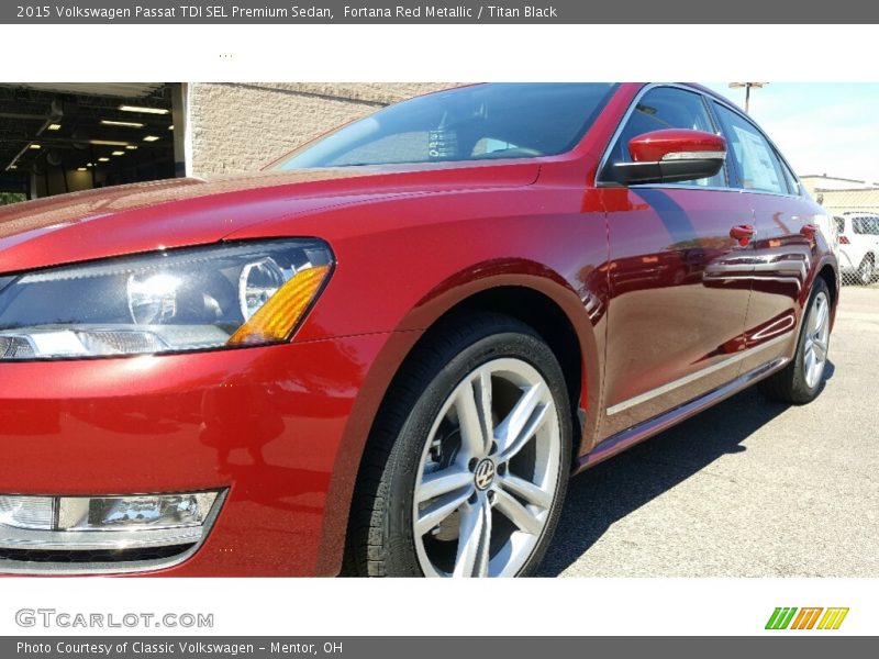 Fortana Red Metallic / Titan Black 2015 Volkswagen Passat TDI SEL Premium Sedan