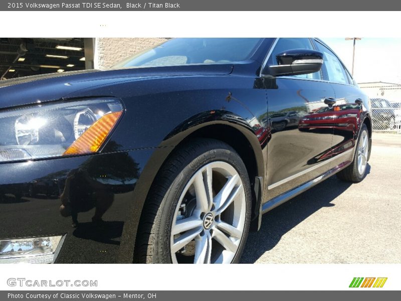 Black / Titan Black 2015 Volkswagen Passat TDI SE Sedan