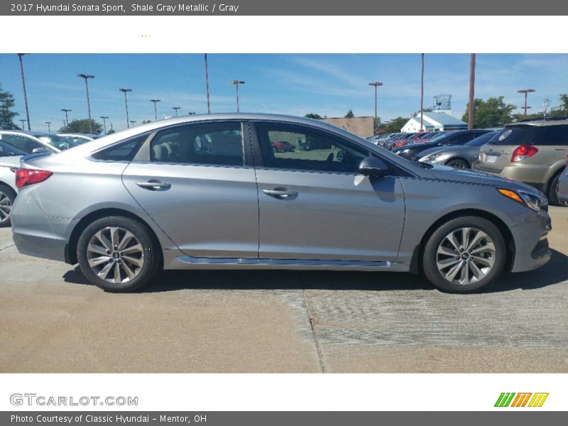 Shale Gray Metallic / Gray 2017 Hyundai Sonata Sport