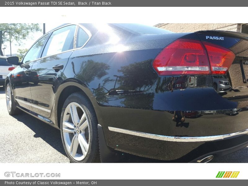 Black / Titan Black 2015 Volkswagen Passat TDI SE Sedan