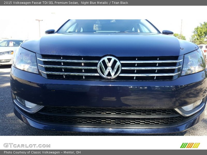 Night Blue Metallic / Titan Black 2015 Volkswagen Passat TDI SEL Premium Sedan