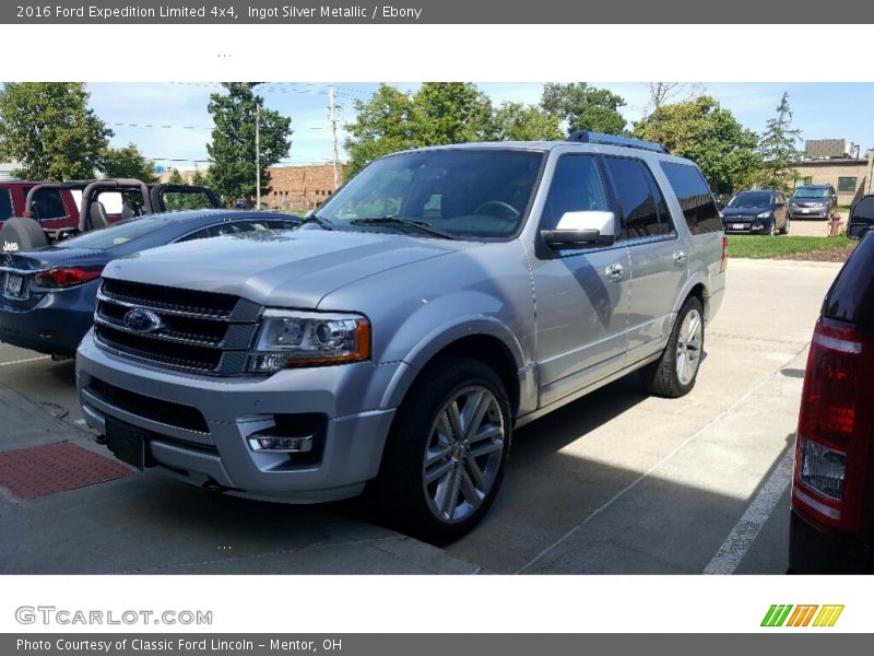 Ingot Silver Metallic / Ebony 2016 Ford Expedition Limited 4x4