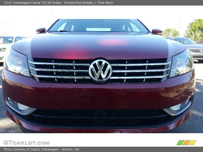 Fortana Red Metallic / Titan Black 2015 Volkswagen Passat TDI SE Sedan