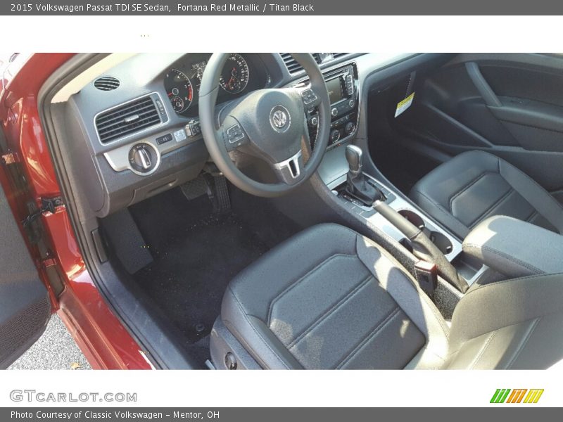 Fortana Red Metallic / Titan Black 2015 Volkswagen Passat TDI SE Sedan