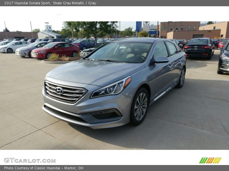 Shale Gray Metallic / Gray 2017 Hyundai Sonata Sport