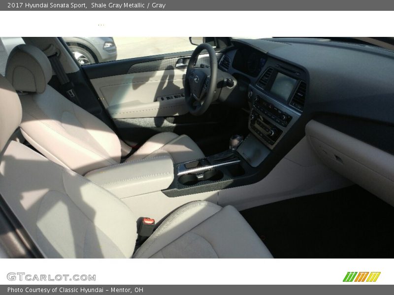 Shale Gray Metallic / Gray 2017 Hyundai Sonata Sport