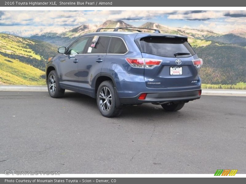 Shoreline Blue Pearl / Almond 2016 Toyota Highlander XLE