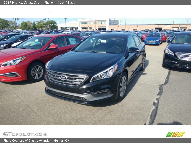 Phantom Black / Black 2017 Hyundai Sonata Sport
