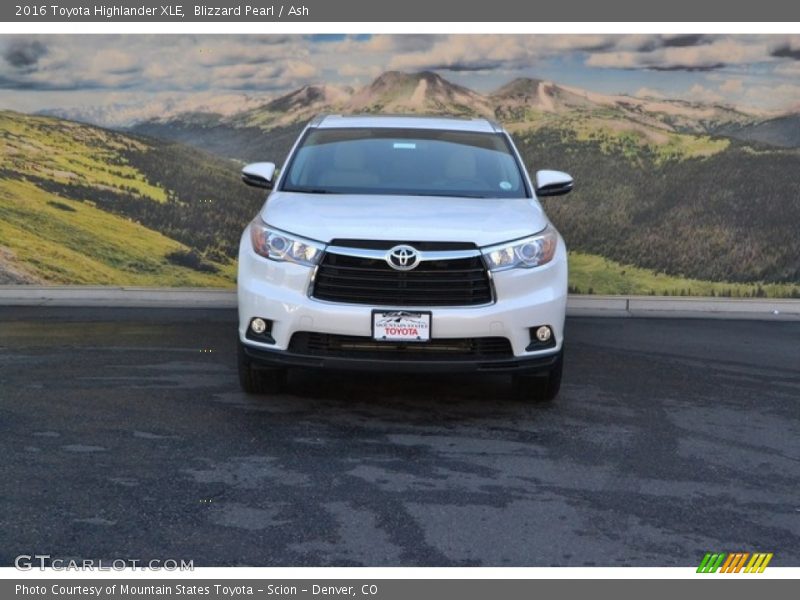 Blizzard Pearl / Ash 2016 Toyota Highlander XLE