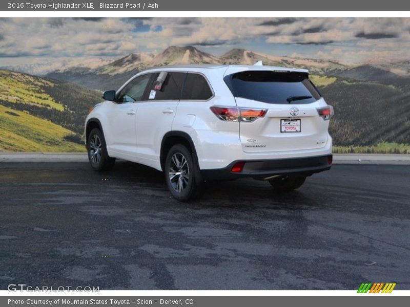 Blizzard Pearl / Ash 2016 Toyota Highlander XLE