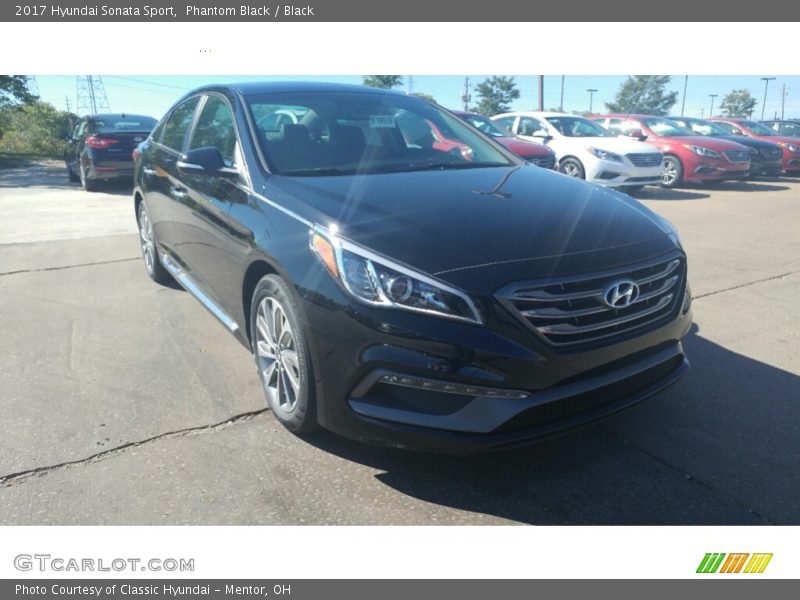 Phantom Black / Black 2017 Hyundai Sonata Sport