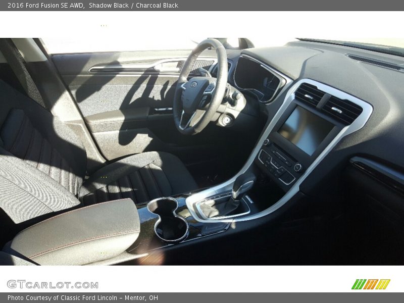 Shadow Black / Charcoal Black 2016 Ford Fusion SE AWD