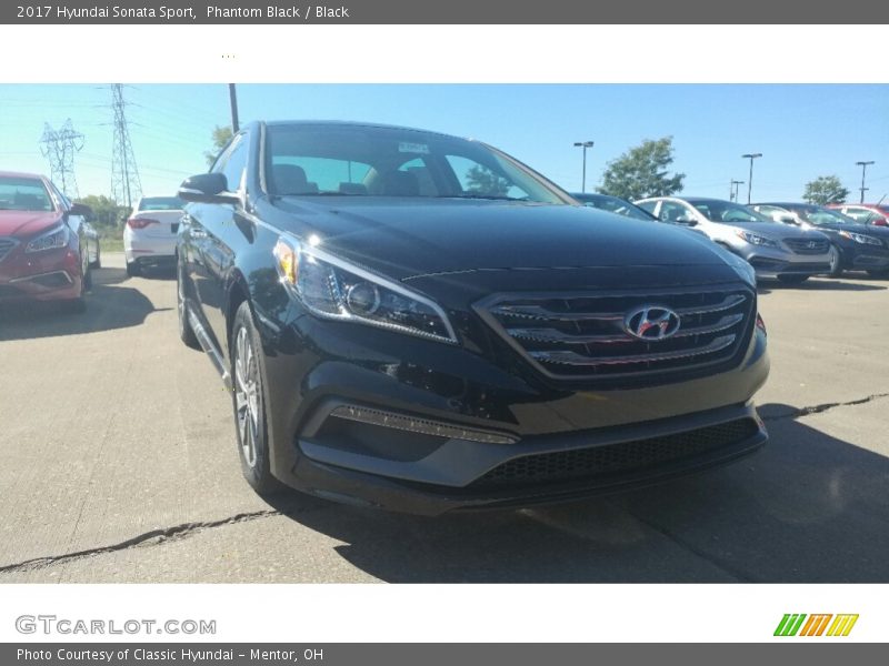 Phantom Black / Black 2017 Hyundai Sonata Sport