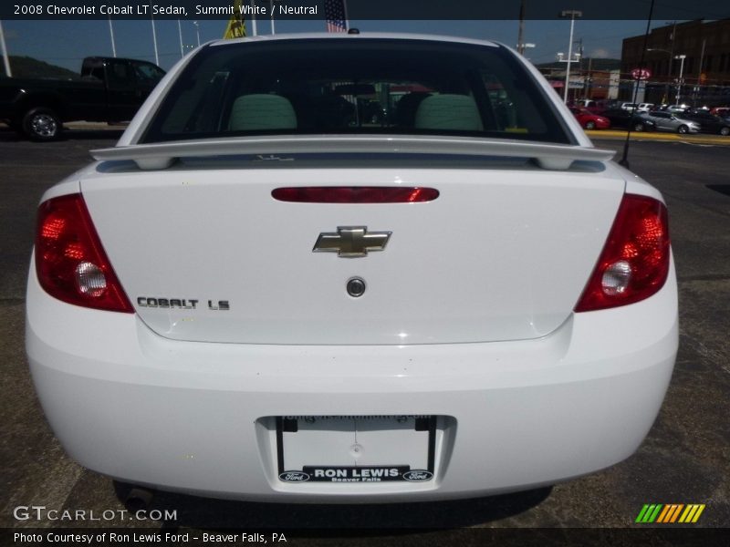 Summit White / Neutral 2008 Chevrolet Cobalt LT Sedan