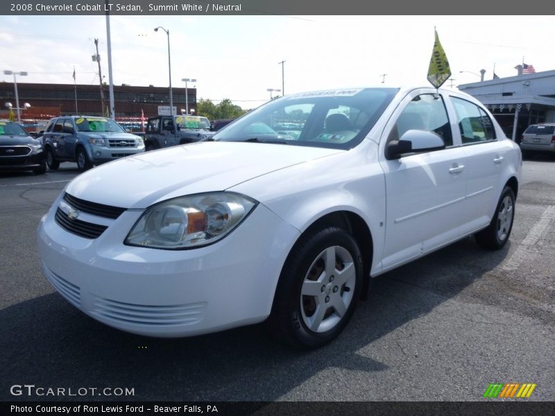 Summit White / Neutral 2008 Chevrolet Cobalt LT Sedan