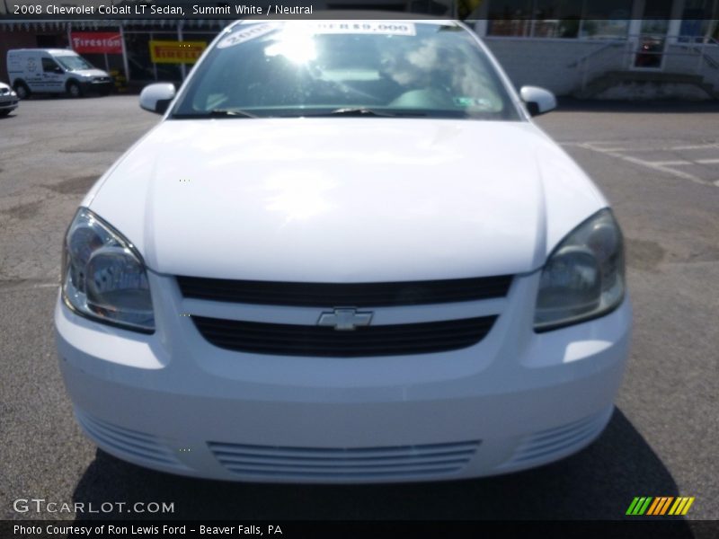 Summit White / Neutral 2008 Chevrolet Cobalt LT Sedan