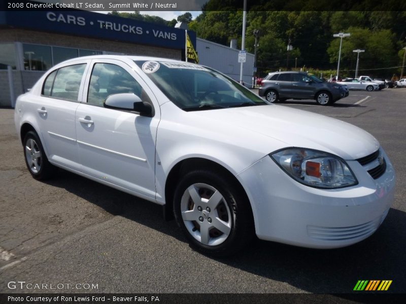 Summit White / Neutral 2008 Chevrolet Cobalt LT Sedan