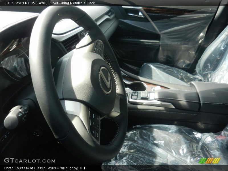 Silver Lining Metallic / Black 2017 Lexus RX 350 AWD