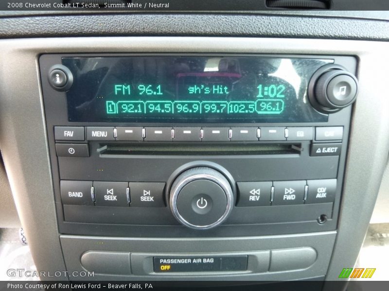 Summit White / Neutral 2008 Chevrolet Cobalt LT Sedan