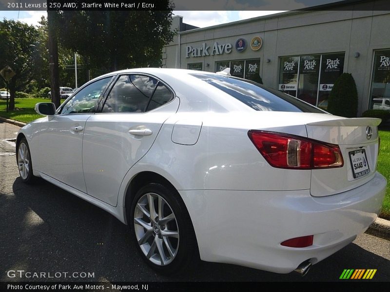 Starfire White Pearl / Ecru 2011 Lexus IS 250 AWD