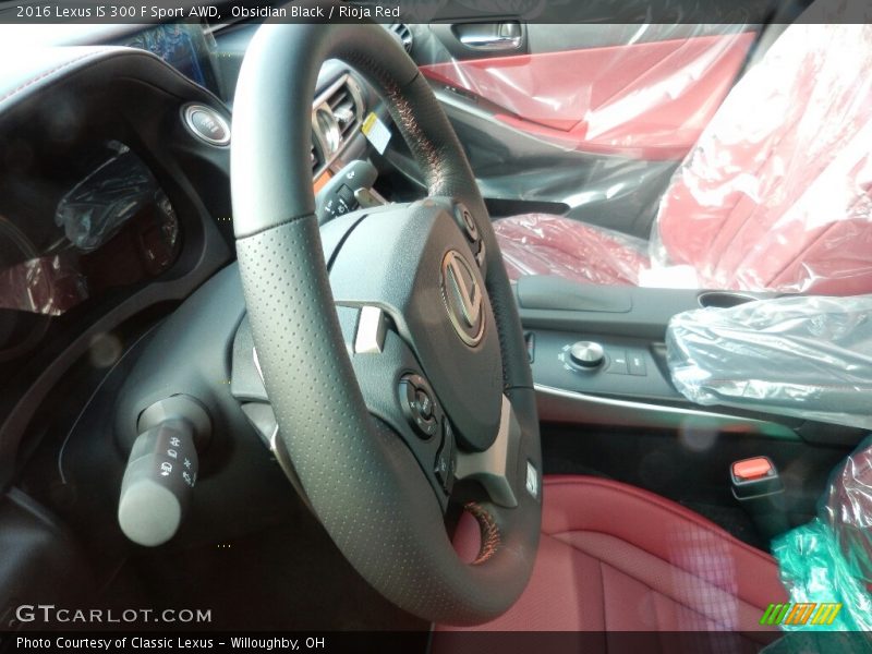Obsidian Black / Rioja Red 2016 Lexus IS 300 F Sport AWD