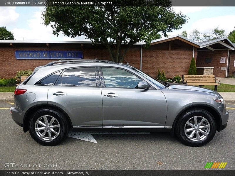 Diamond Graphite Metallic / Graphite 2008 Infiniti FX 35 AWD