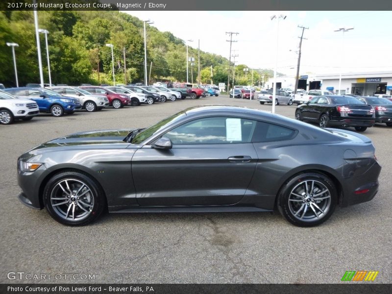 Magnetic / Ebony 2017 Ford Mustang Ecoboost Coupe