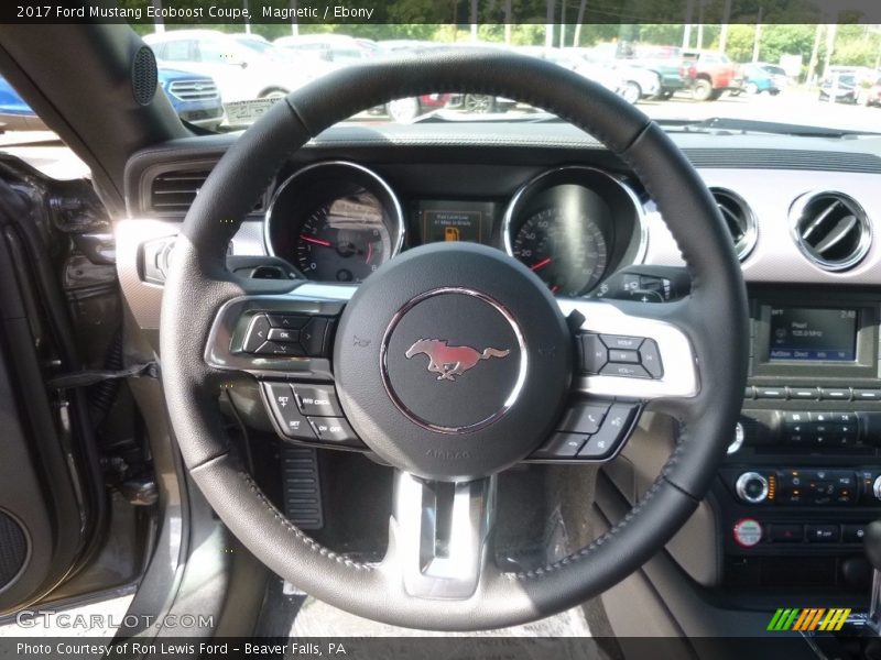 Magnetic / Ebony 2017 Ford Mustang Ecoboost Coupe