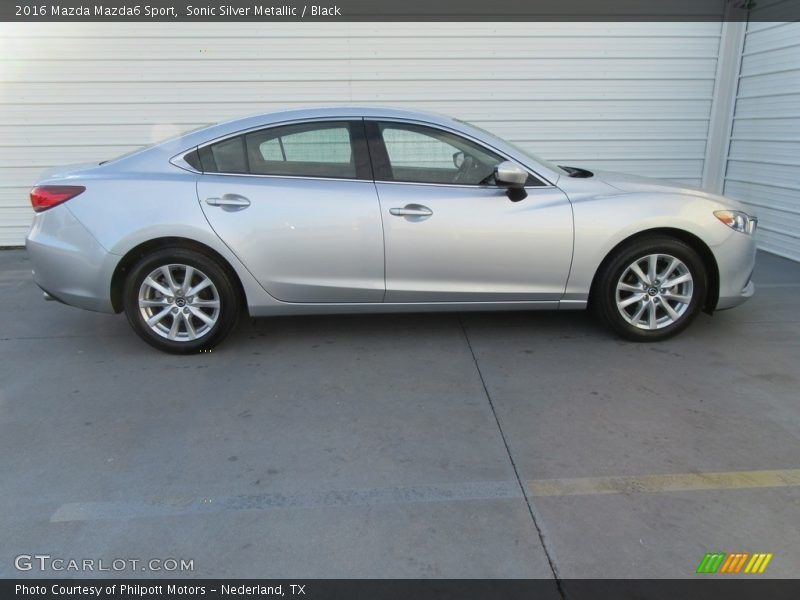 Sonic Silver Metallic / Black 2016 Mazda Mazda6 Sport