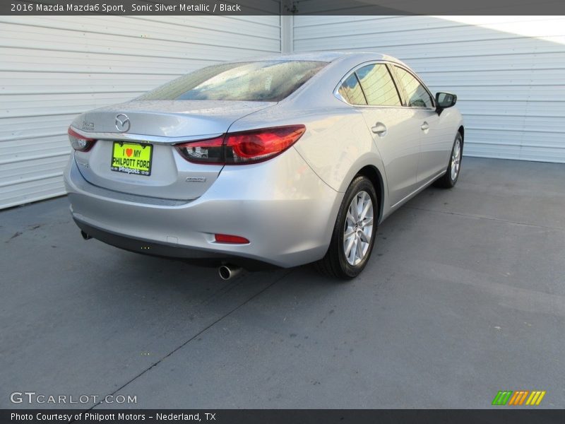 Sonic Silver Metallic / Black 2016 Mazda Mazda6 Sport
