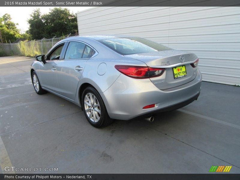 Sonic Silver Metallic / Black 2016 Mazda Mazda6 Sport