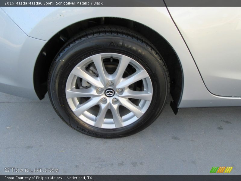 Sonic Silver Metallic / Black 2016 Mazda Mazda6 Sport