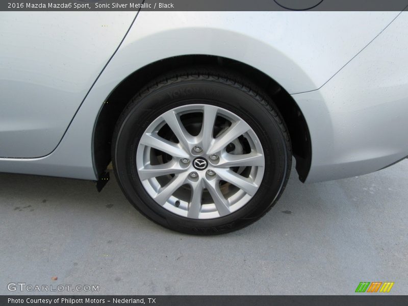 Sonic Silver Metallic / Black 2016 Mazda Mazda6 Sport