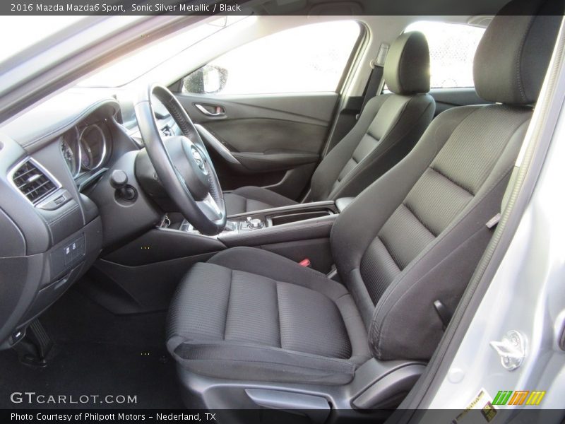 Sonic Silver Metallic / Black 2016 Mazda Mazda6 Sport
