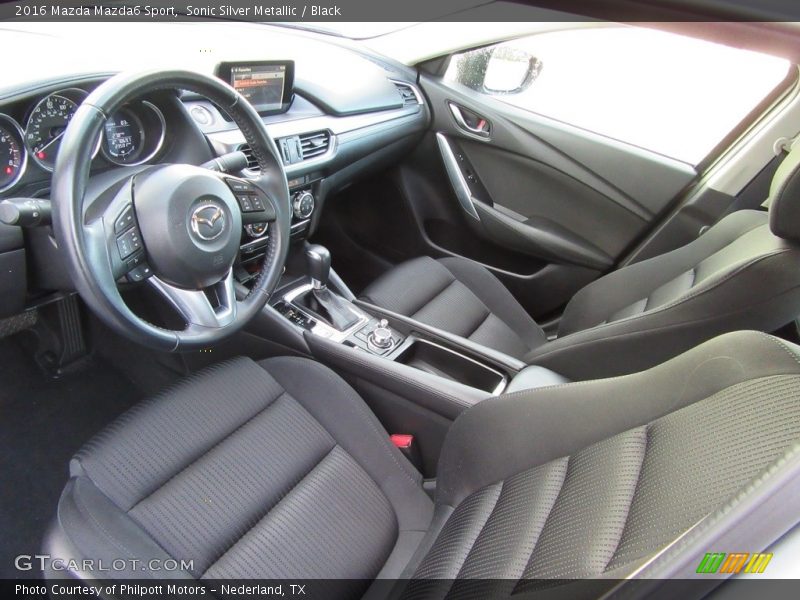 Sonic Silver Metallic / Black 2016 Mazda Mazda6 Sport