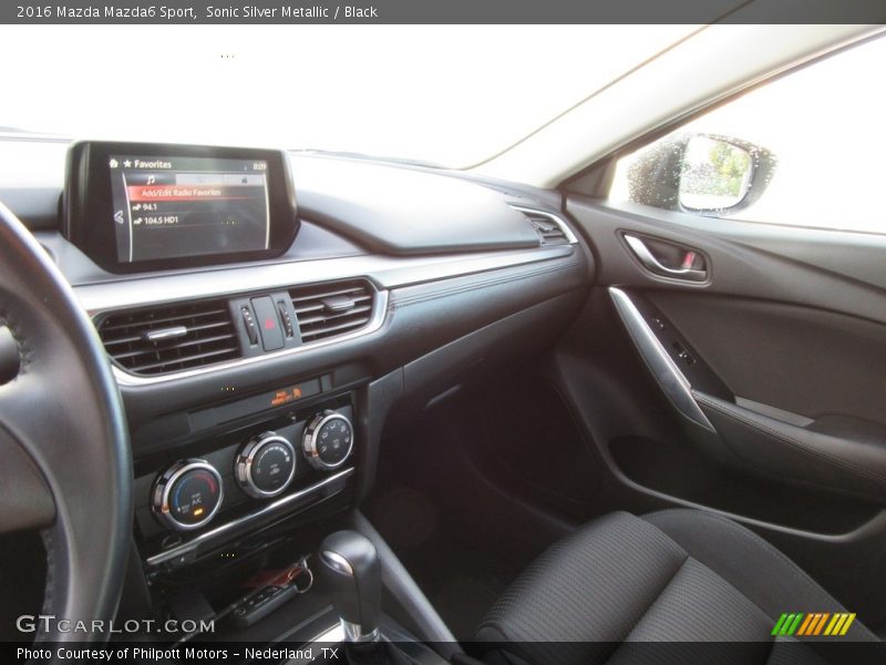 Sonic Silver Metallic / Black 2016 Mazda Mazda6 Sport