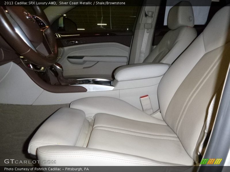 Silver Coast Metallic / Shale/Brownstone 2013 Cadillac SRX Luxury AWD