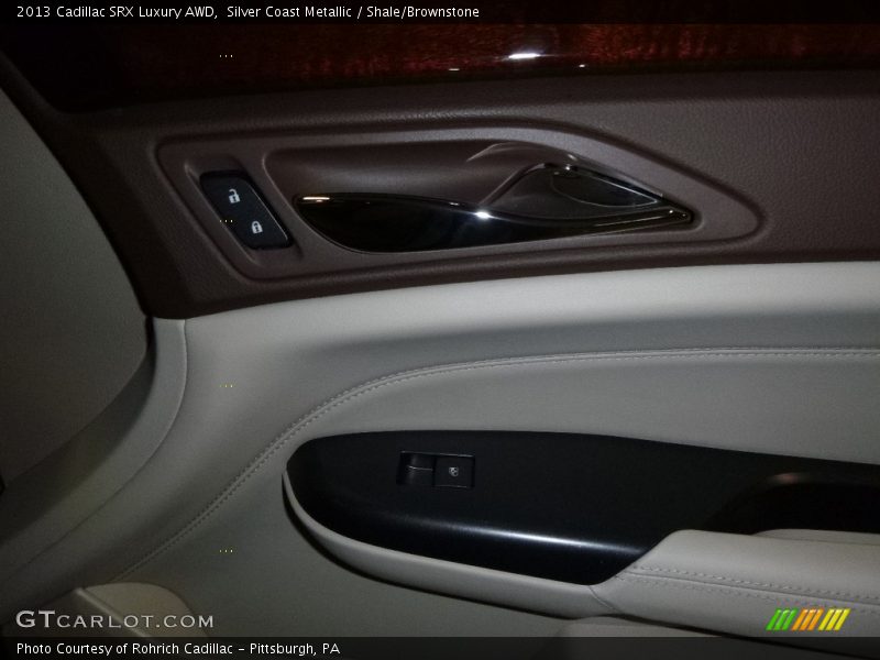 Silver Coast Metallic / Shale/Brownstone 2013 Cadillac SRX Luxury AWD