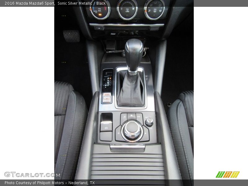 Sonic Silver Metallic / Black 2016 Mazda Mazda6 Sport