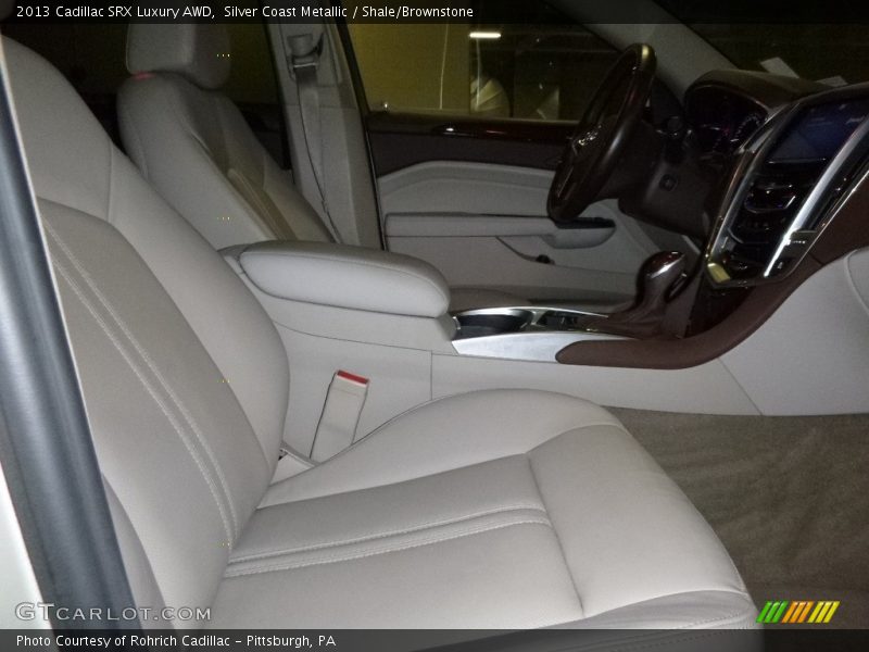 Silver Coast Metallic / Shale/Brownstone 2013 Cadillac SRX Luxury AWD