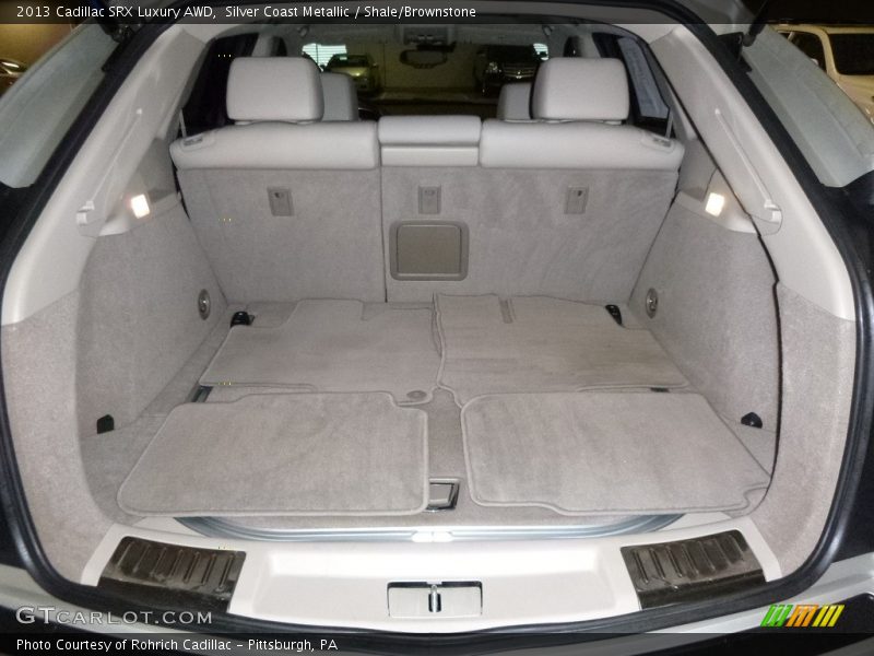 Silver Coast Metallic / Shale/Brownstone 2013 Cadillac SRX Luxury AWD