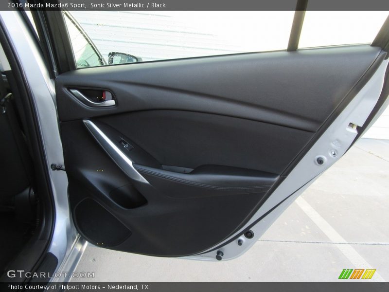 Sonic Silver Metallic / Black 2016 Mazda Mazda6 Sport